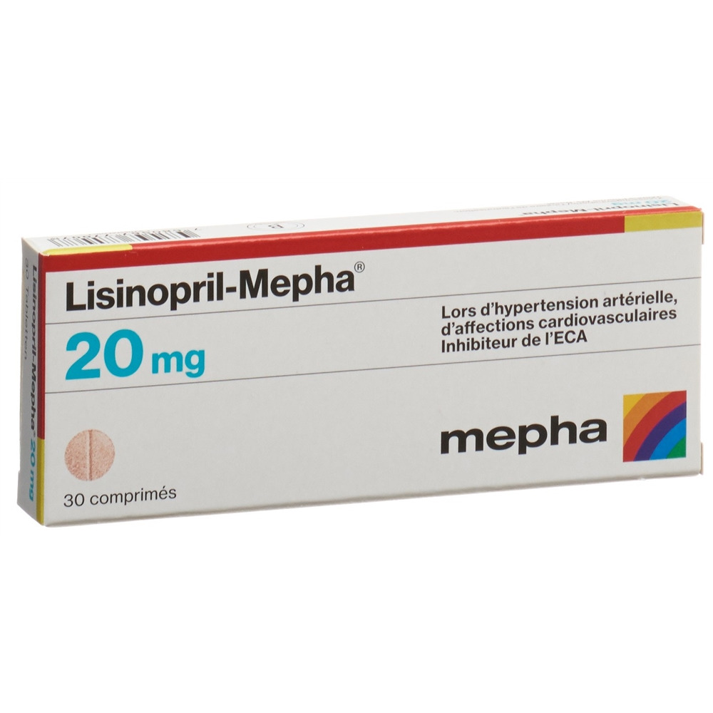 LISINOPRIL Mepha 20 mg, image 2 sur 2