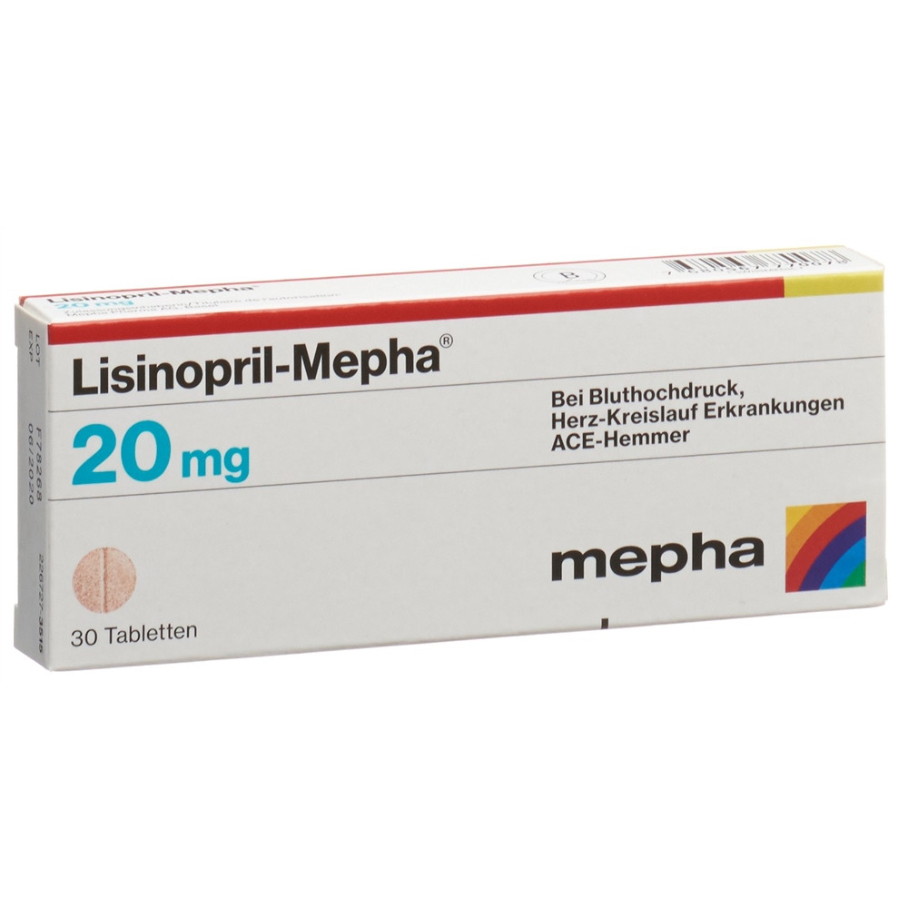 LISINOPRIL Mepha 20 mg, image principale