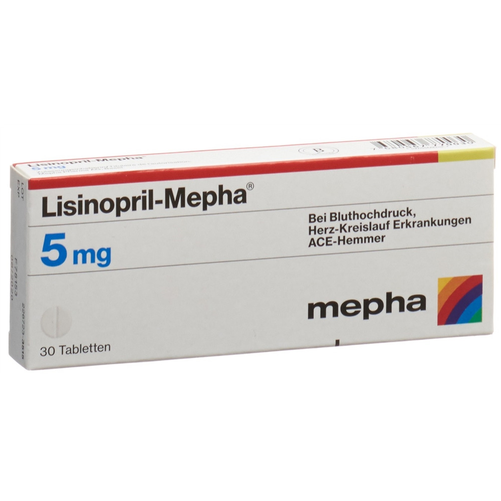 LISINOPRIL Mepha 5 mg, image principale