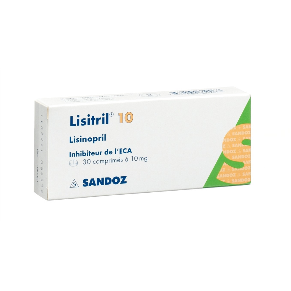 Lisitril cpr 10 mg blist 30 pce, image 2 sur 2