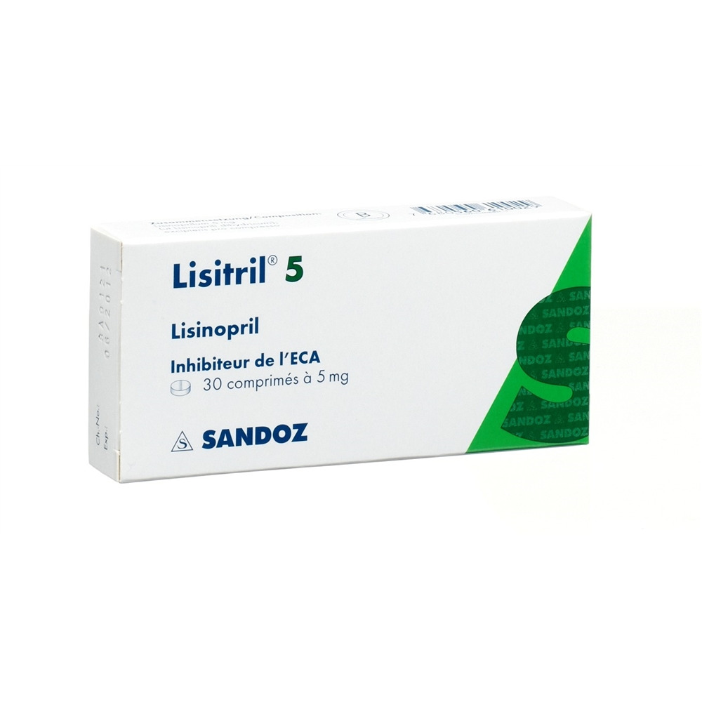 Lisitril cpr 5 mg blist 30 pce, image 2 sur 2