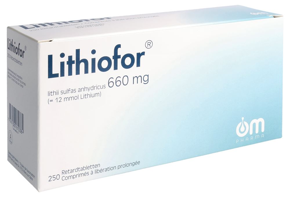 LITHIOFOR Ret Tabl 660 mg Blist 250 Stk