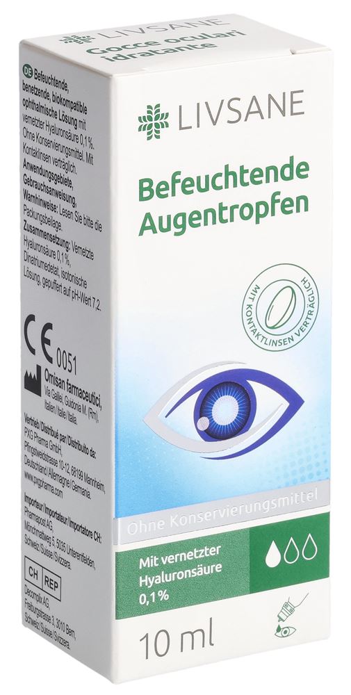 LIVSANE Befeuchtende Augentropfen