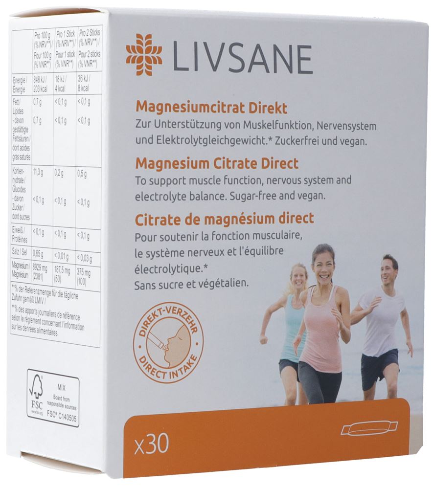 LIVSANE Citrate de magnésium direct, image principale