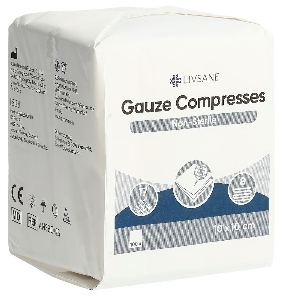 LIVSANE compresses de gaze