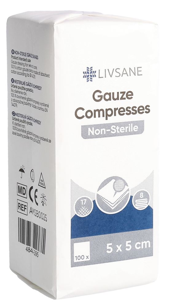LIVSANE compresses de gaze