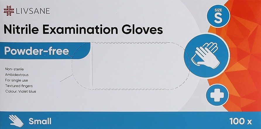LIVSANE gants d'examen en nitrile