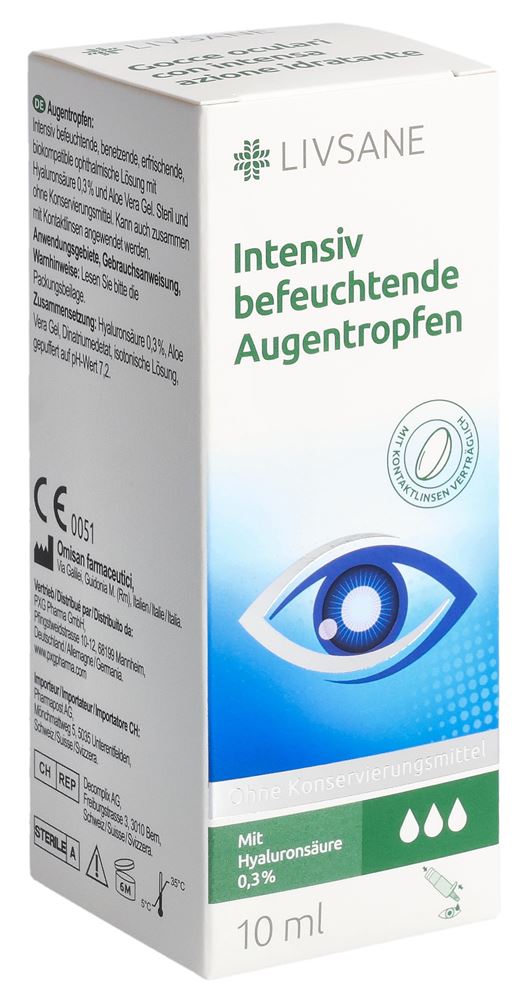 LIVSANE Intensiv befeuchtende Augentropfen