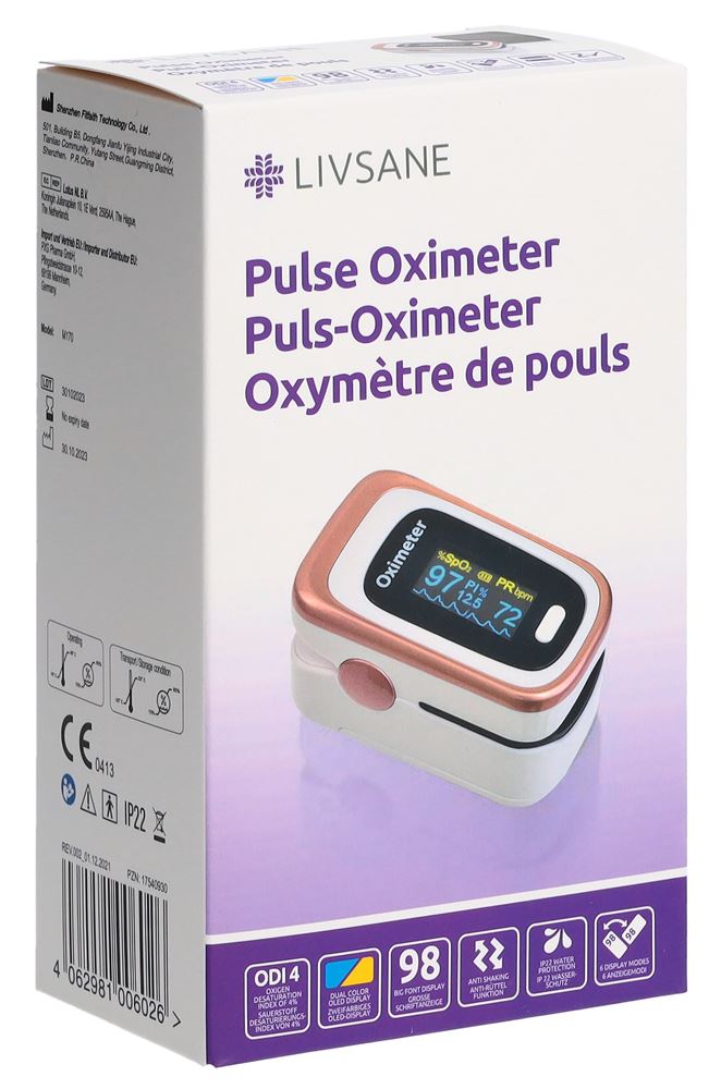 LIVSANE oxymètre de pouls