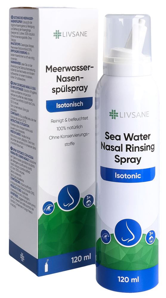 LIVSANE Spray de rinçage nasal à l'eau de mer