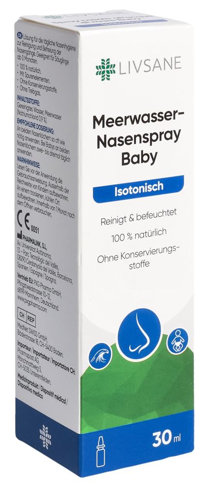 LIVSANE spray nasal bébé à l'eau de mer spr 30 ml