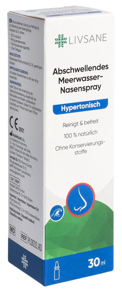 LIVSANE spray nasal hypertonique à l'eau de mer spr 30 ml