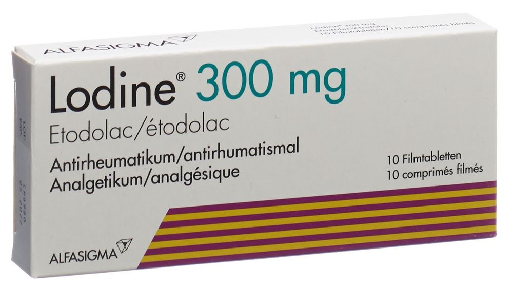 LODINE cpr pell 300 mg blist 10 pce, image principale