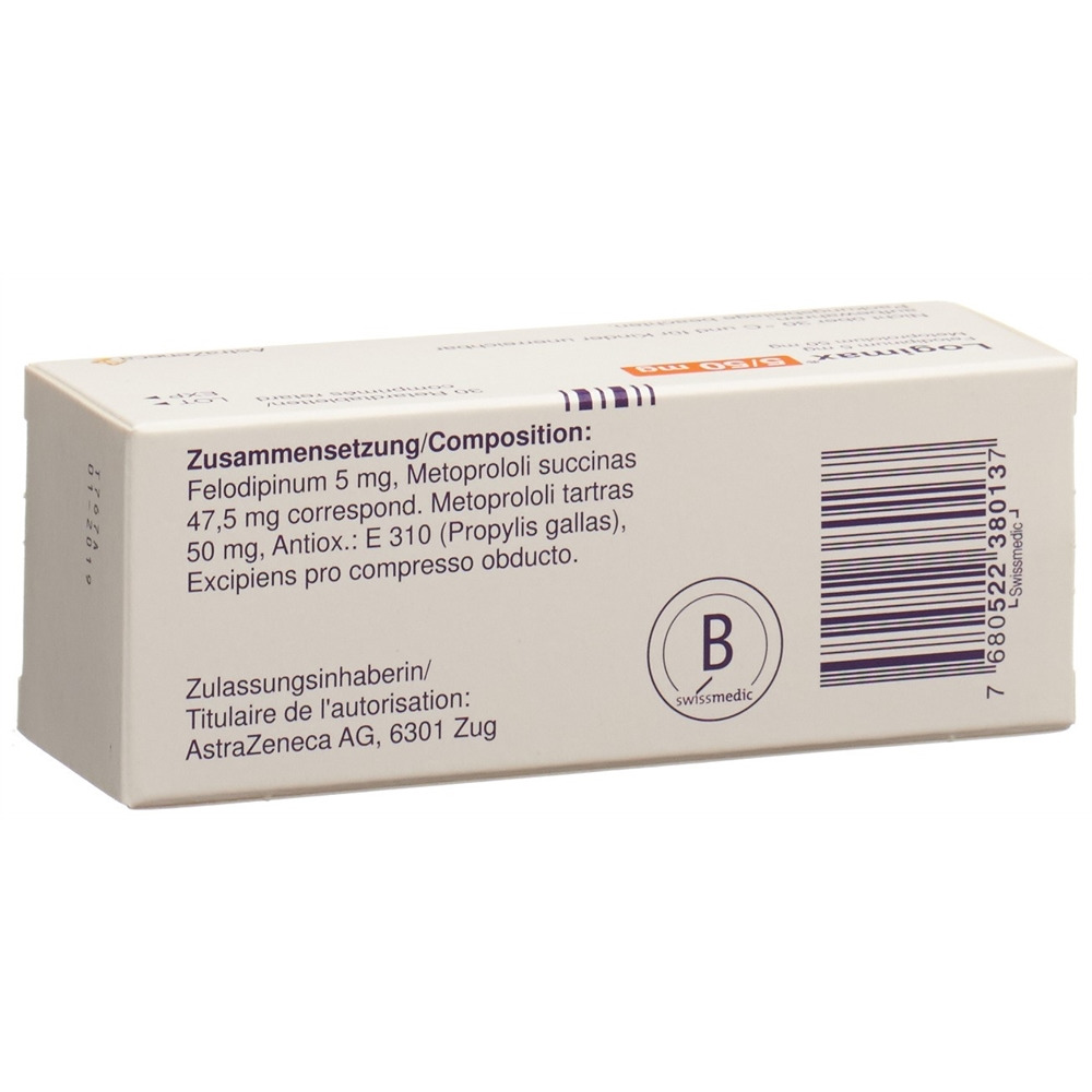 LOGIMAX cpr ret 5/50 mg blist 30 pce, image 2 sur 2