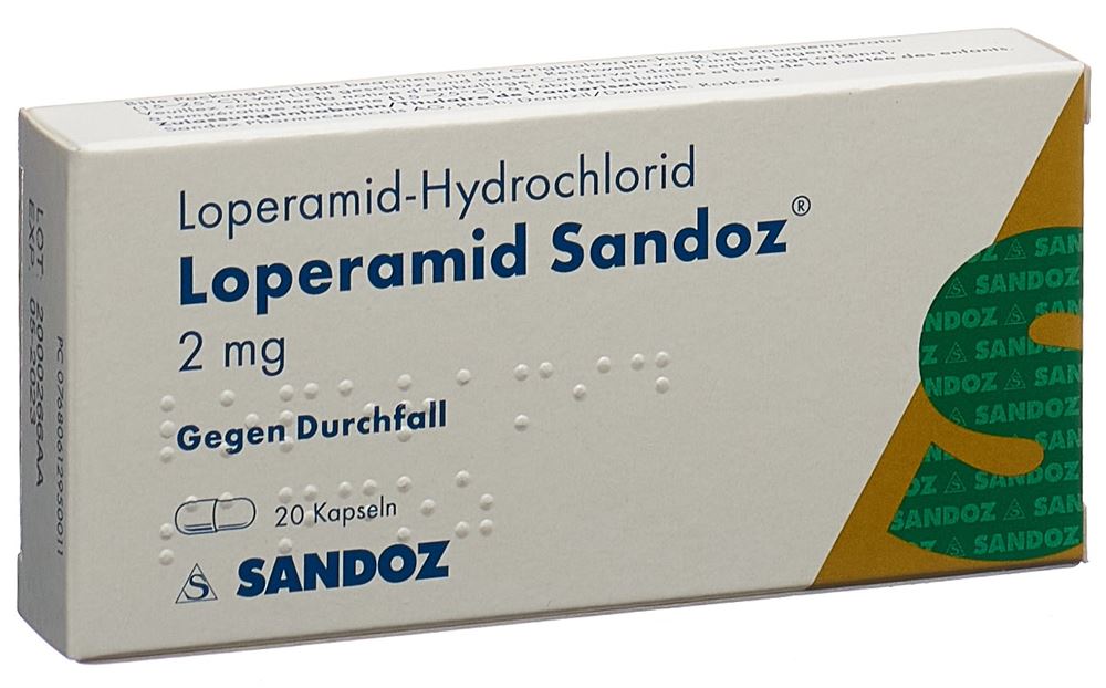 LOPERAMIDE Sandoz 2 mg, Hauptbild