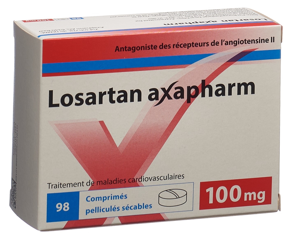 LOSARTAN axapharm 100 mg, image 2 sur 2