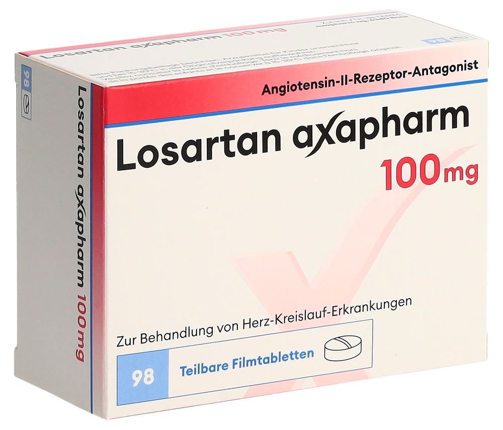 LOSARTAN axapharm 100 mg, Hauptbild