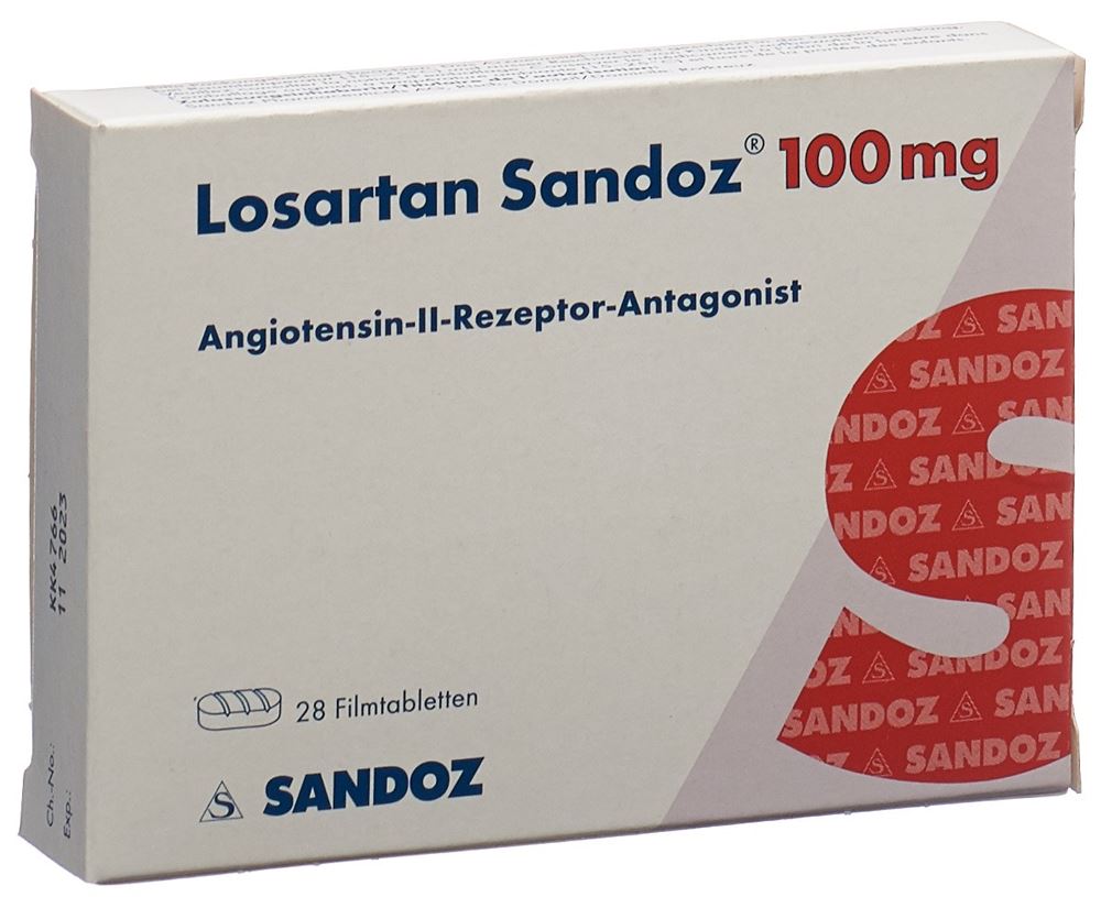 LOSARTAN Sandoz 100 mg, Hauptbild