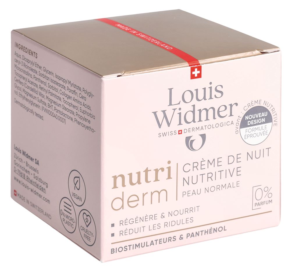 LOUIS WIDMER Nutriderm crème nuit nutritive
