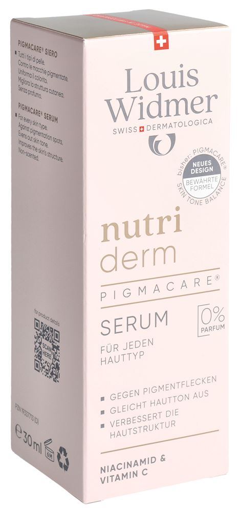 LOUIS WIDMER Nutriderm Pigmacare sérum