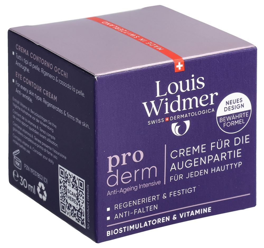 LOUIS WIDMER Proderm crème contour des yeux