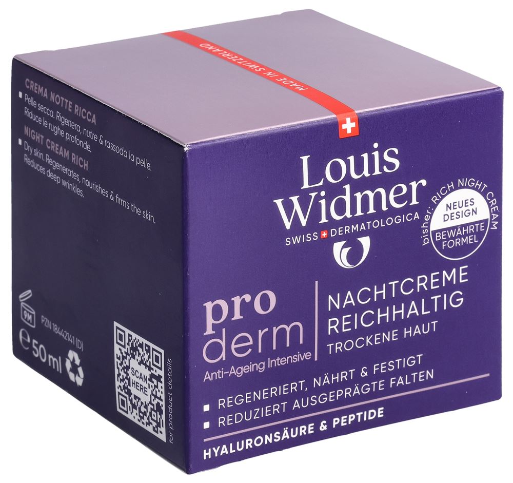 LOUIS WIDMER Proderm Nachtcreme