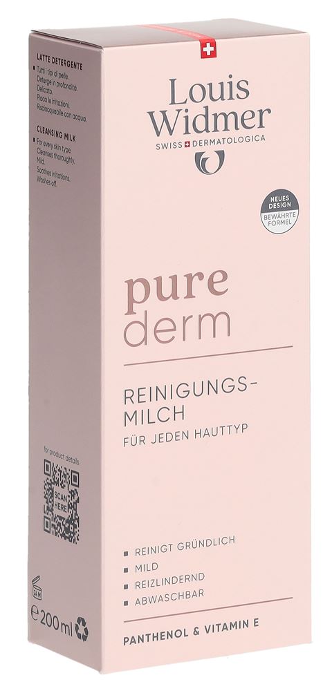 LOUIS WIDMER Purederm lait nettoyant