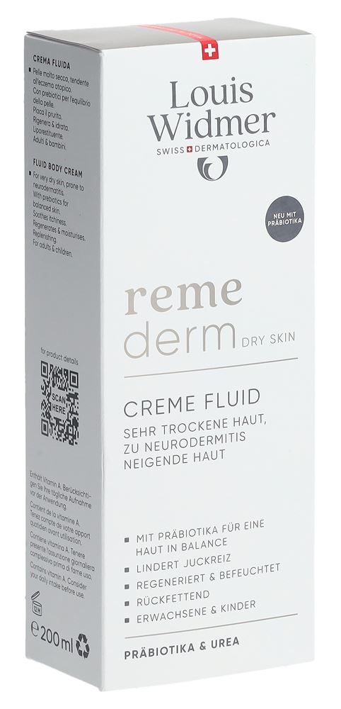 LOUIS WIDMER Remederm Creme Fluid Probiotic