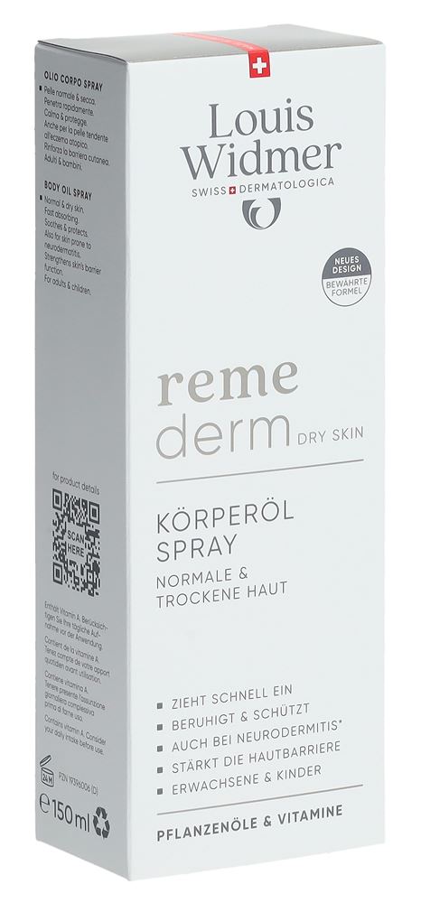 LOUIS WIDMER Remederm huile corps en spray
