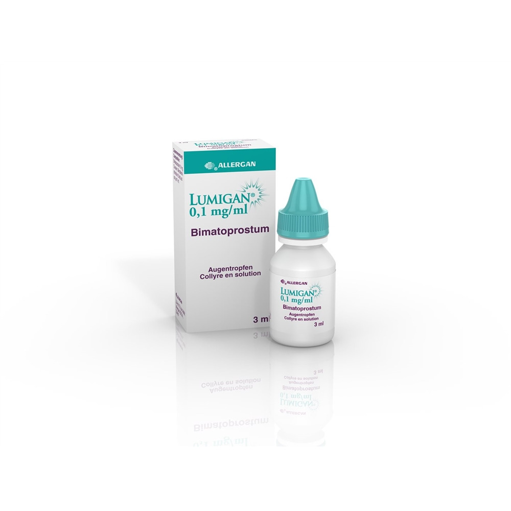 LUMIGAN Gtt Opht 0.1 mg/ml Fl 3 ml, Hauptbild