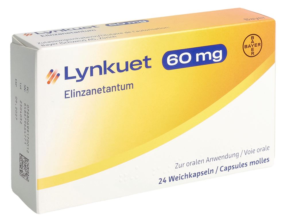 LYNKUET caps moll 60 mg blist 24 pce, image principale LYNKUET caps moll 60 mg blist 24 pce, image principale