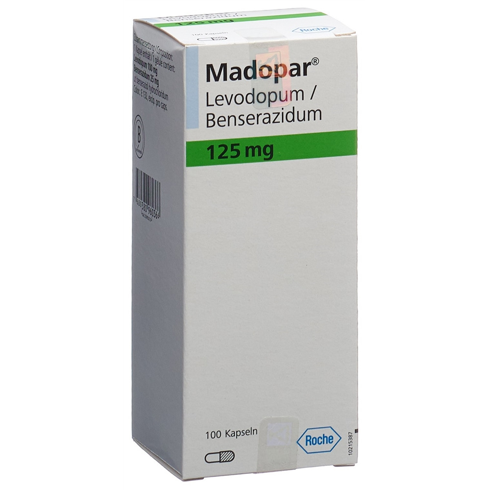 MADOPAR caps 125 mg bte 100 pce, image principale