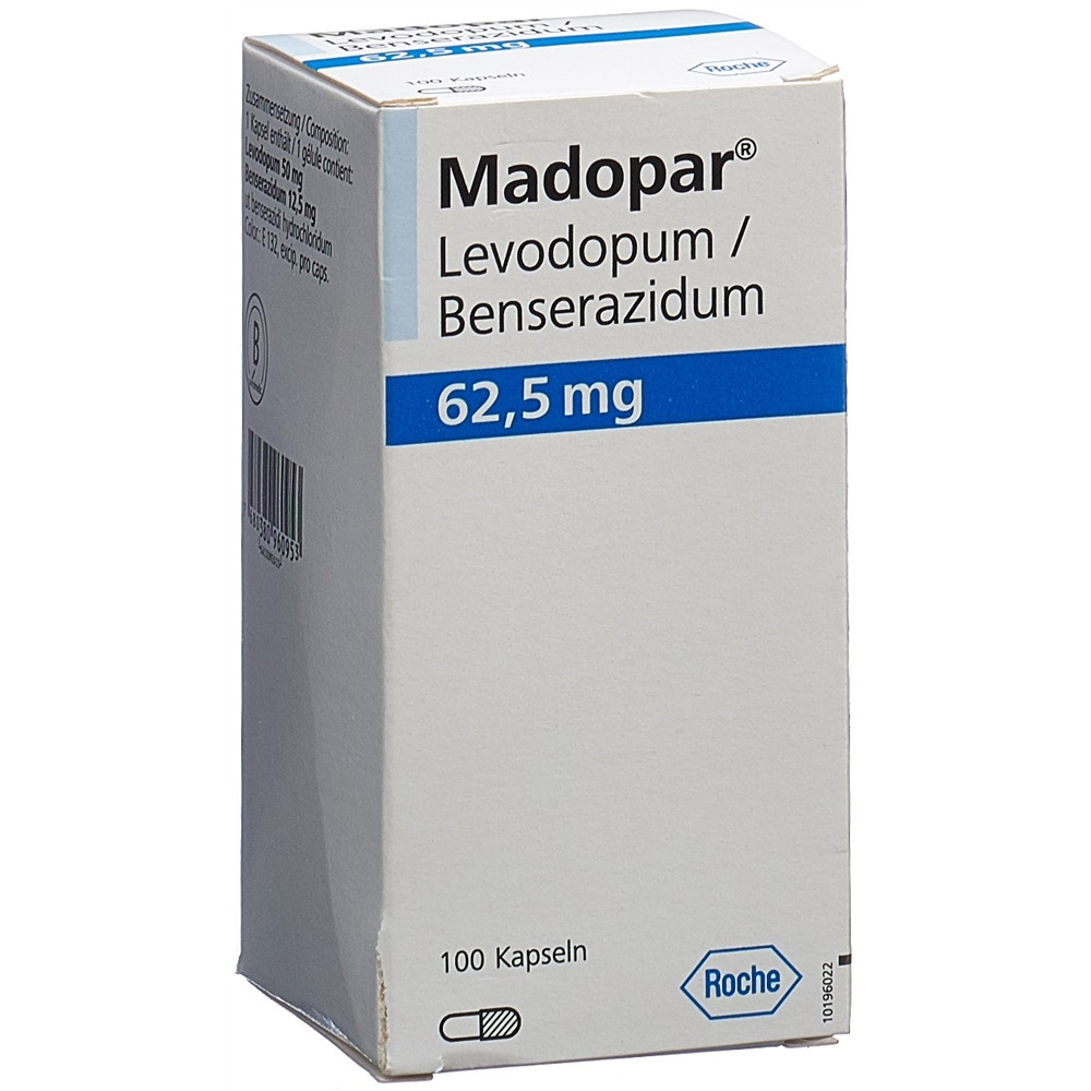 MADOPAR caps 62.5 mg bte 100 pce, image principale