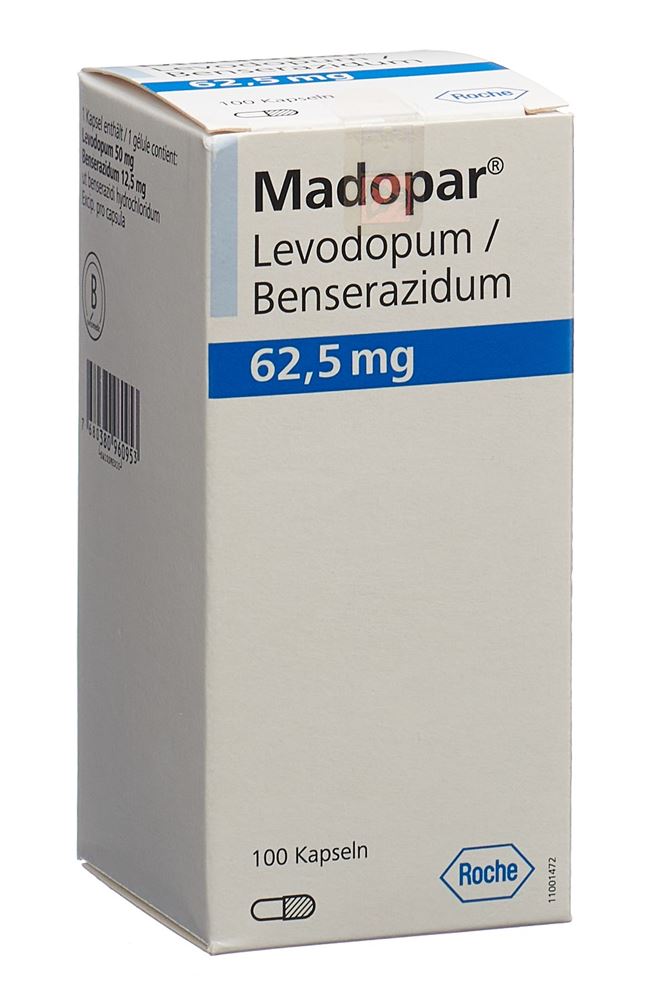 MADOPAR caps 62.5 mg bte 100 pce, image principale