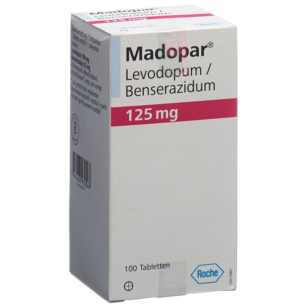 MADOPAR cpr 125 mg bte 100 pce, image principale