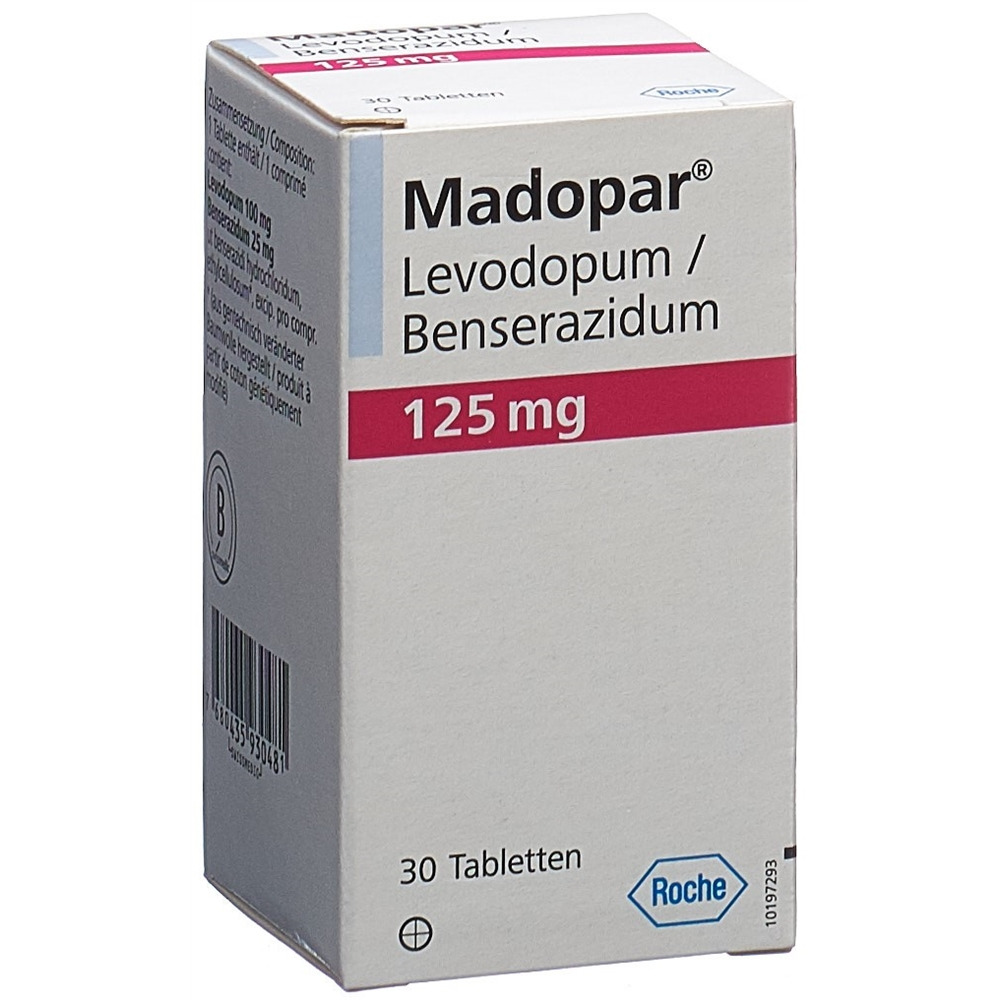 MADOPAR cpr 125 mg bte 30 pce, image principale