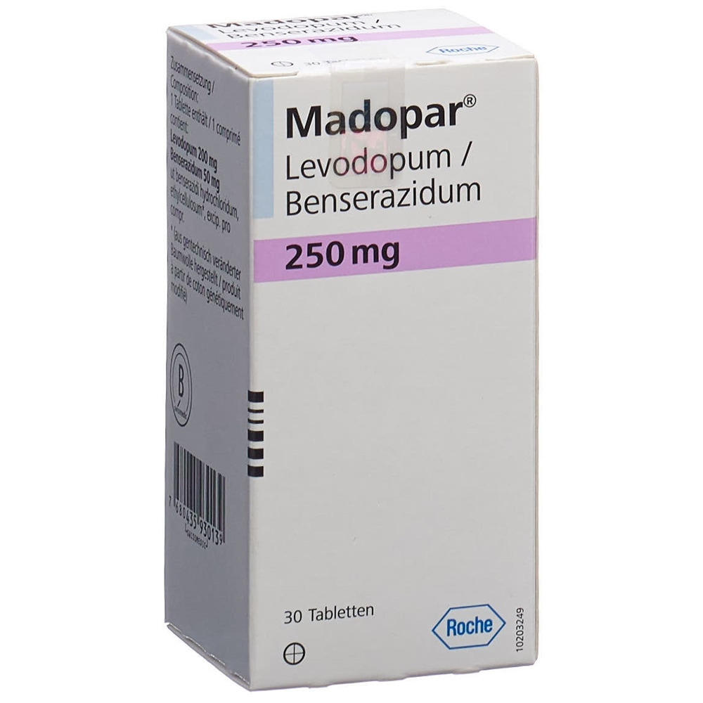 MADOPAR cpr 250 mg bte 30 pce, image principale