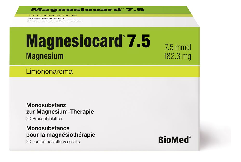 Magnesiocard Brausetabl 7.5 mmol Btl 20 Stk, Hauptbild