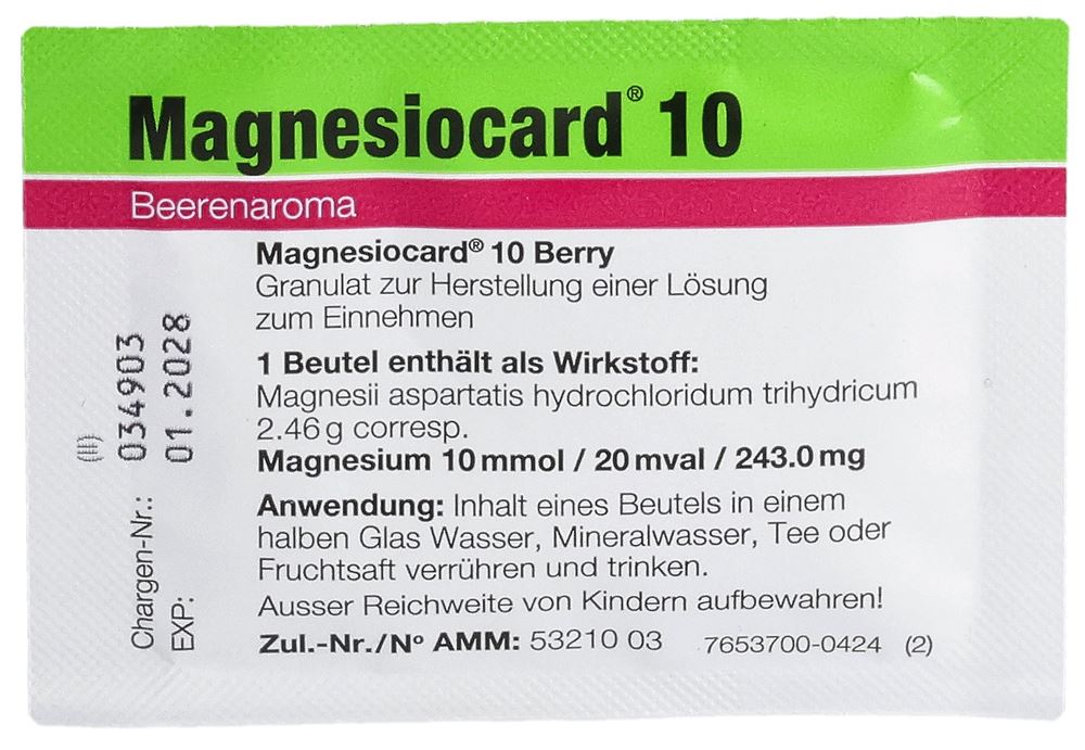 Magnesiocard Gran 10 mmol Berry Btl 50 Stk, Bild 2 von 3