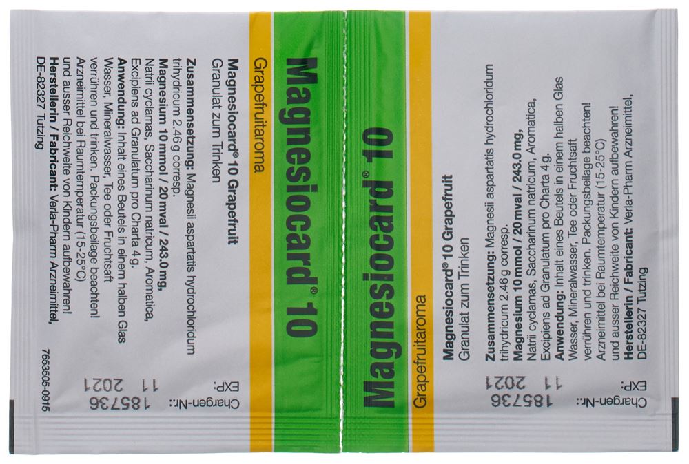 Magnesiocard Gran 10 mmol Grapefruit Btl 20 Stk, Bild 2 von 3