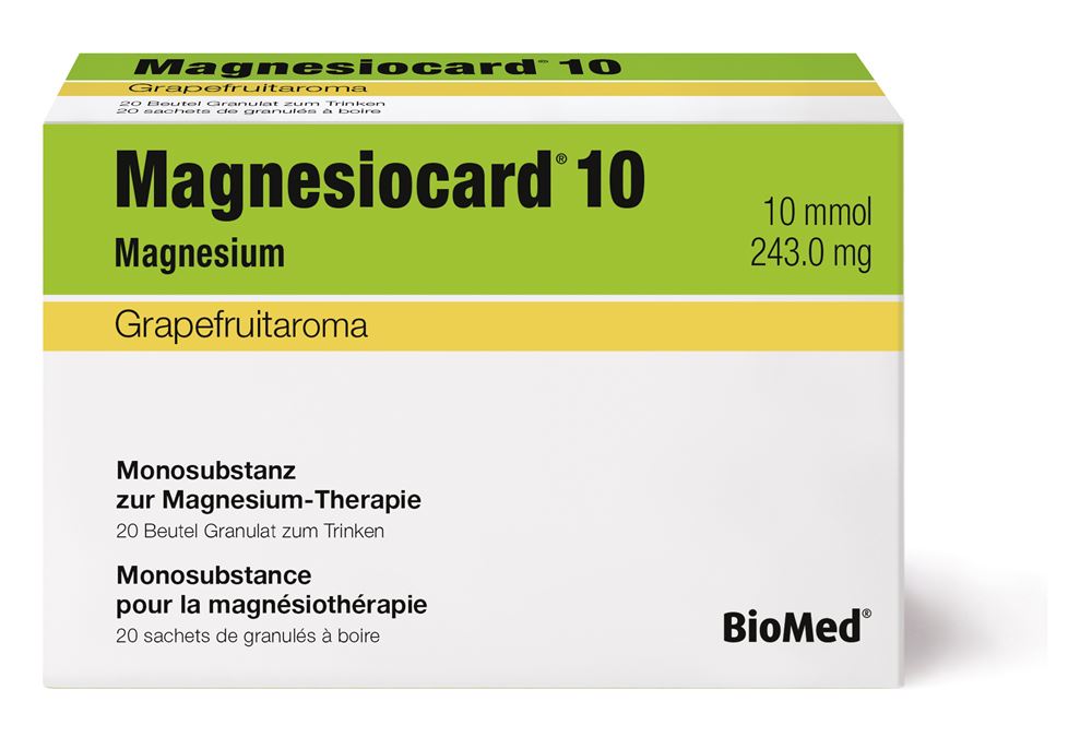 Magnesiocard Gran 10 mmol Grapefruit Btl 20 Stk, Hauptbild