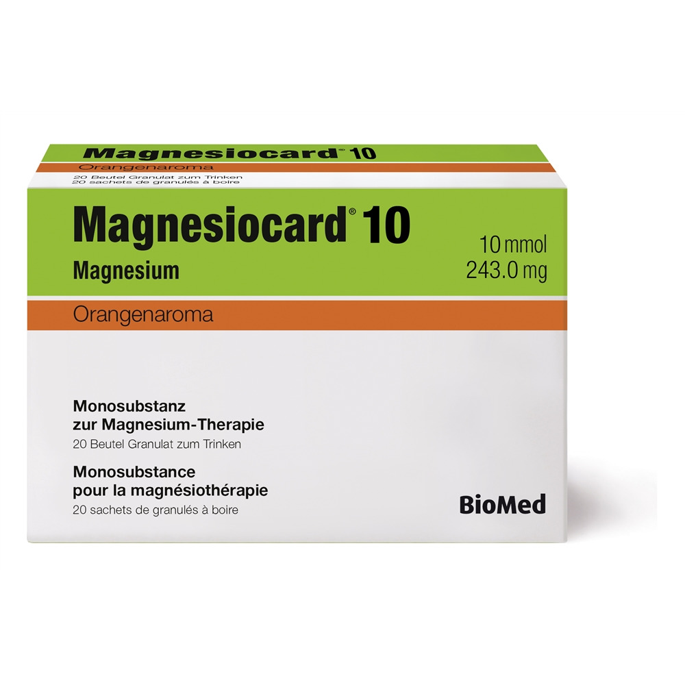 Magnesiocard Gran 10 mmol Orange Btl 20 Stk, Hauptbild