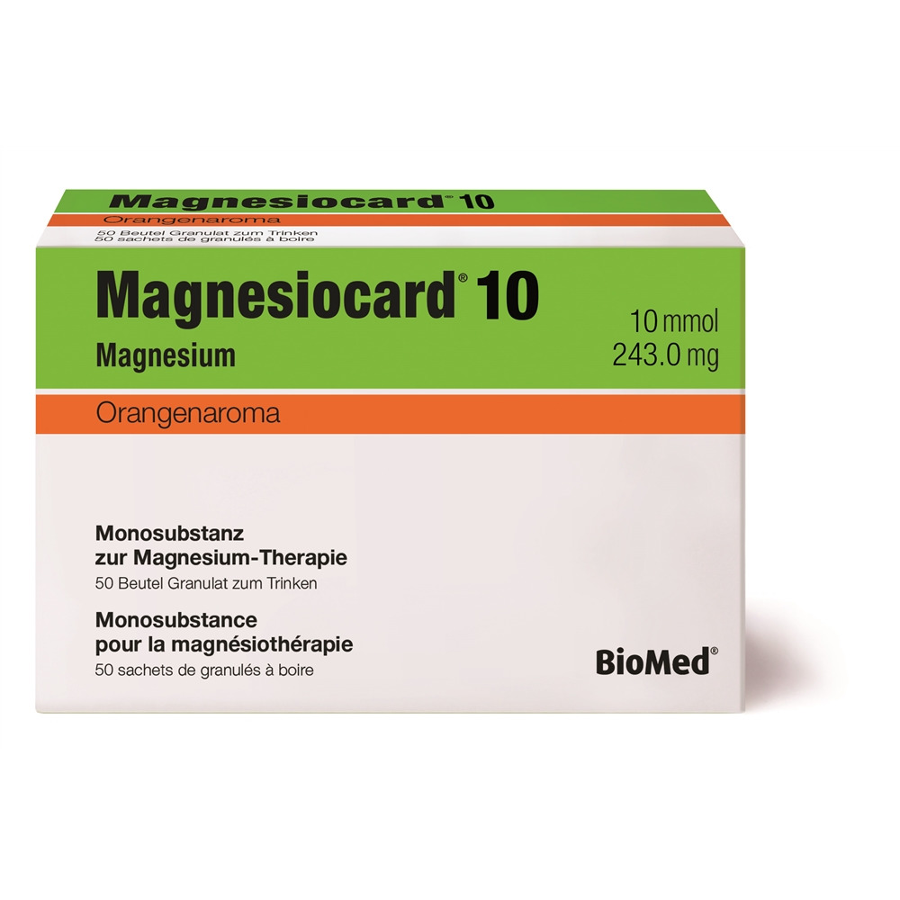 Magnesiocard Gran 10 mmol Orange Btl 50 Stk, Hauptbild