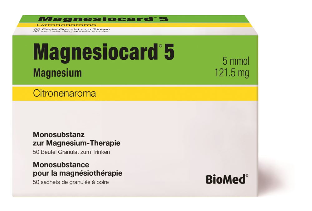 Magnesiocard Gran 5 mmol Citron Btl 50 Stk, Hauptbild