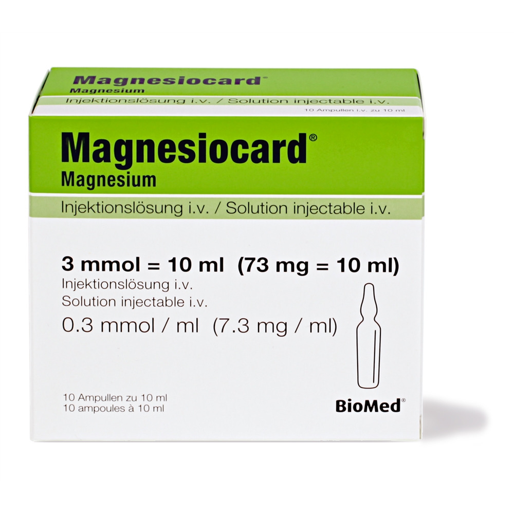 Magnesiocard Inj Lös 3 mmol/10ml i.v. Amp 10 ml, Hauptbild