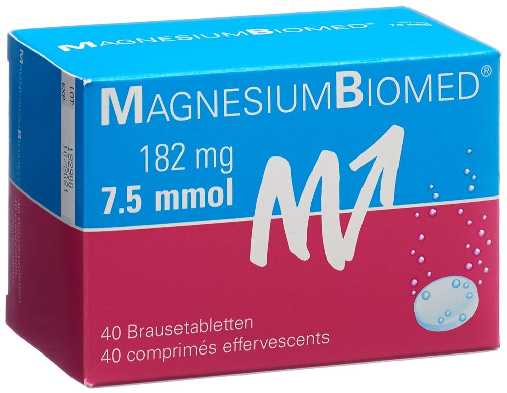 Magnesium Biomed Brausetabl Ds 40 Stk, Hauptbild