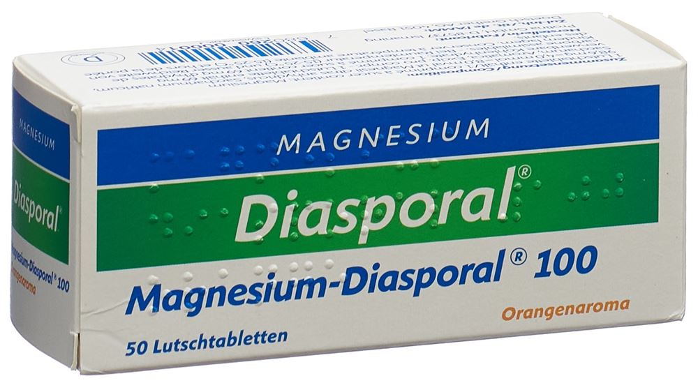 MAGNESIUM DIASPORAL cpr sucer 100 mg arôme orange blist 50 pce