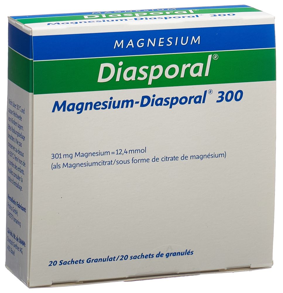 MAGNESIUM DIASPORAL Gran 300 mg Btl 20 Stk, Hauptbild