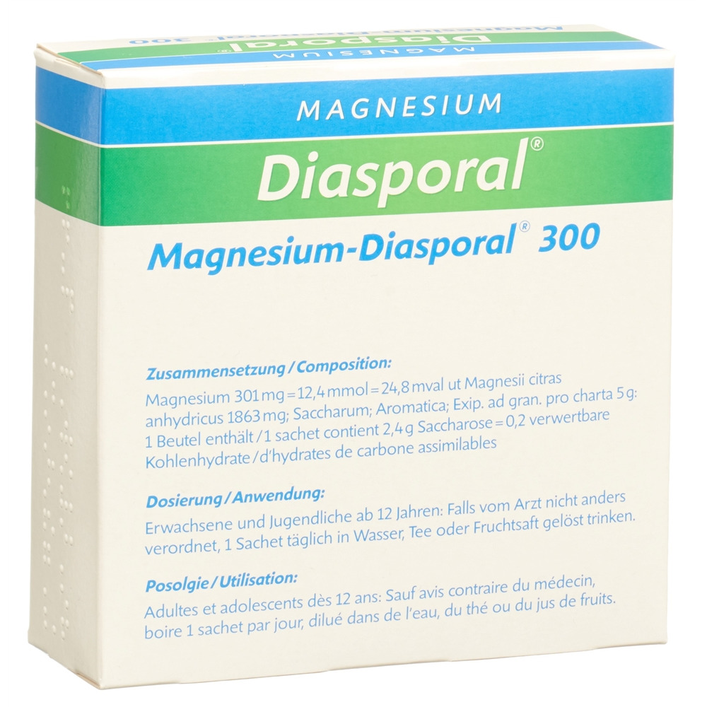 MAGNESIUM DIASPORAL gran 300 mg sach 20 pce, image 2 sur 2