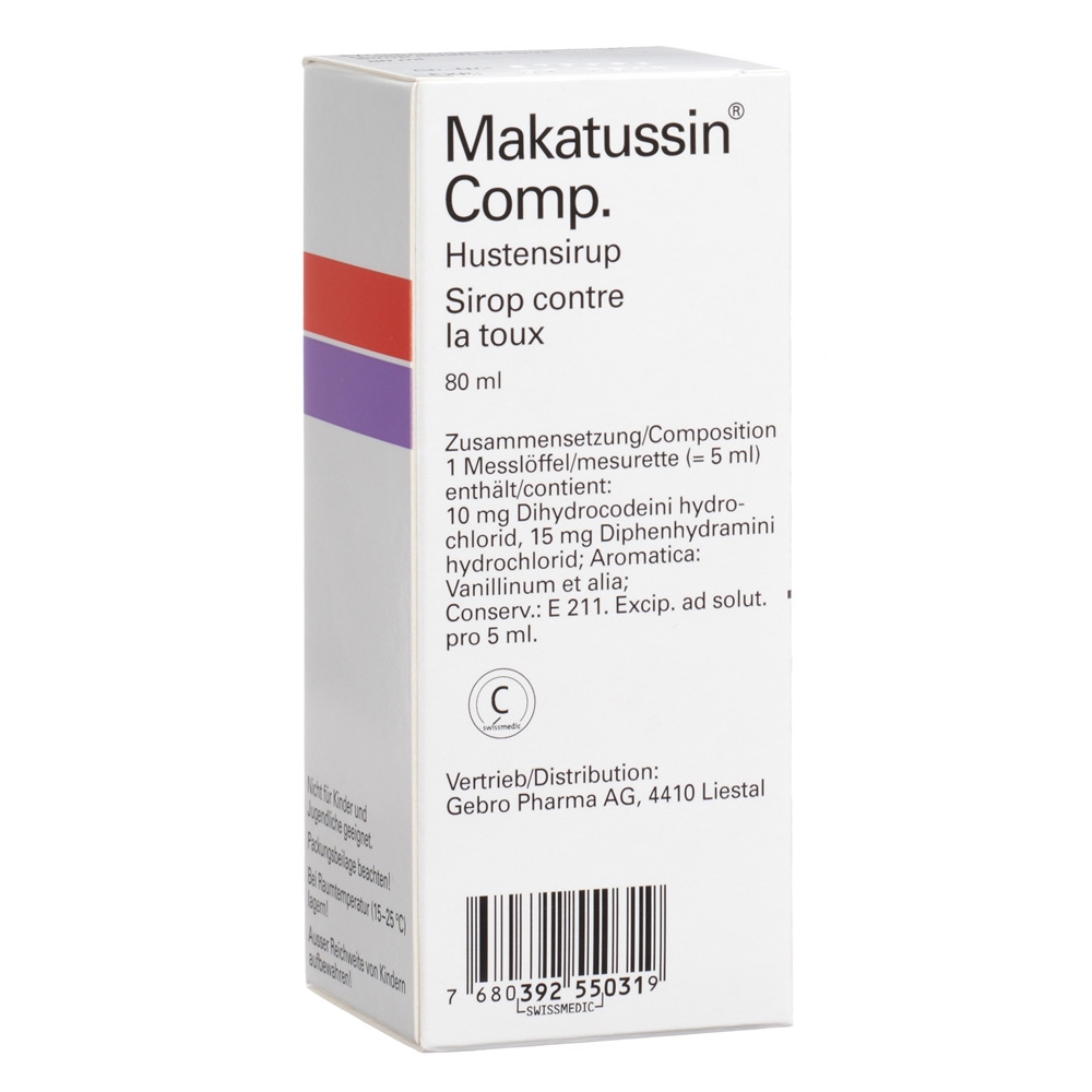 Makatussin Comp. sirop contre la toux, image 2 sur 2
